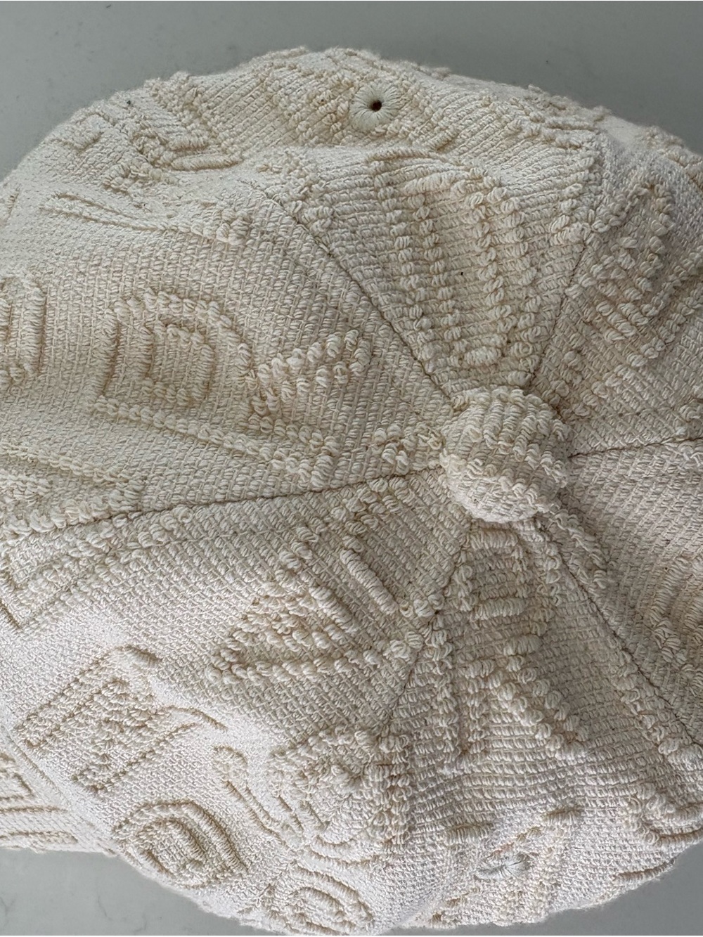 Sandro Andy Monogram Jacquard Baseball Cap Cream Ivory Adjustable Logo Hat🤍 - Picture 14 of 15